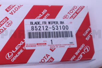 8521253100 Toyota BLADE, FR WIPER, RH