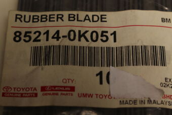 852140K051 RUBBER, WIPER, RH/LH