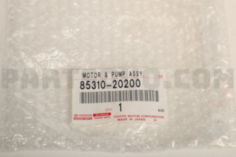 8531020200 Toyota MOTOR AND PUMP ASSY, WINDSHIELD WASHER