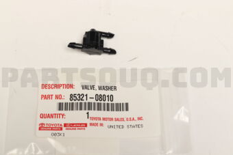 8532108010 JOINT, WINDSHIELD WASHER HOSE, NO.