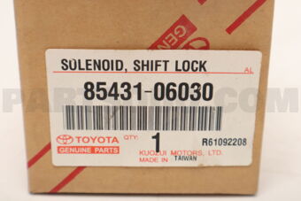 8543106030 Toyota SOLENOID, SHIFT LOCK