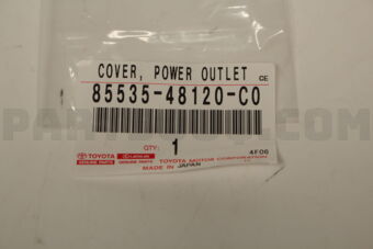 8553548120C0 Toyota COVER, POWER OUTLET SOCKET, NO.2