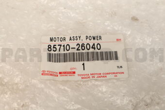 8571026040 Toyota MOTOR ASSY, POWER WINDOW REGULATOR, FRONT RH