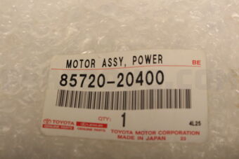 8572020400 MOTOR ASSY, POWER WINDOW REGULATOR, RH/LH