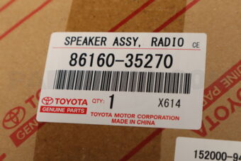 8616035270 Toyota SPEAKER ASSY, FRONT NO.2