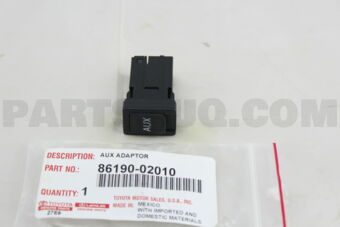 8619002010 ADAPTER ASSY, STEREO JACK, NO.1