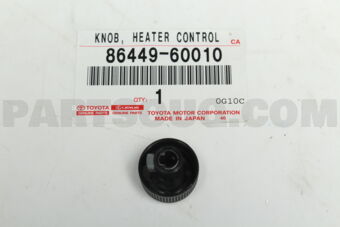 8644960010 KNOB, HEATER CONTROL