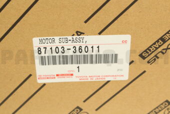 8710336011 MOTOR SUB-ASSY