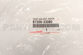 8720933080 HOSE SUB-ASSY, WATER