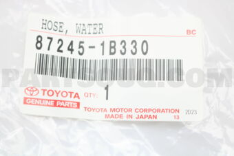 872451B330 HOSE, HEATER WATER, OUTLET E