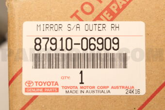 8791006909 Toyota MIRROR ASSY, OUTER REAR VIEW, RH