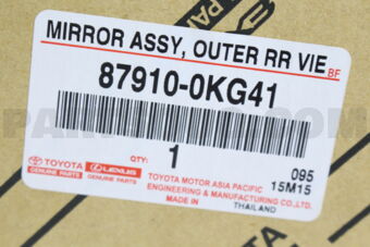 879100KG41 MIRROR ASSY, OUTER