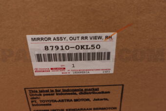 879100KL50 Toyota MIRROR ASSY  OUTER R