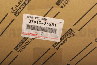 8791026581 MIRROR ASSY, OUTER