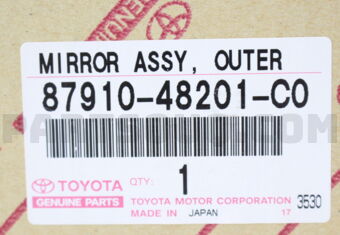 8791048201C0 MIRROR ASSY, OUTER REAR VIEW, RH