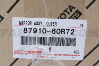 8791060R72 Toyota MIRROR ASSY  OUTER