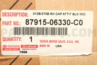 8791506330C0 COVER, OUTER MIRROR