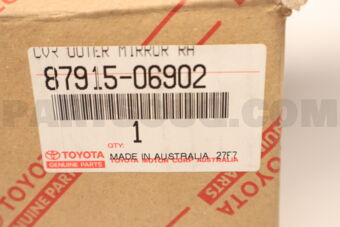 8791506902 Toyota COVER, OUTER MIRROR, RH