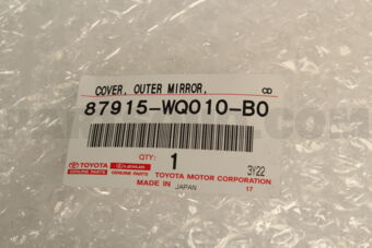87915WQ010B0 Toyota COVER  OUTER MIRROR