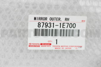 879311E700 MIRROR SUB-ASSY, OUTER REAR VIEW, 