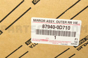 879400D710 MIRROR ASSY, OUTER REAR VIEW, LH