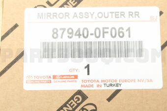 879400F061 MIRROR ASSY, OUTER REAR VIEW, LH