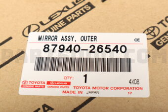 8794026540 MIRROR ASSY, OUTER REAR VIEW, LH