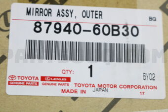 8794060B30 MIRROR ASSY, OUTER REAR VIEW, LH