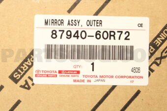 8794060R72 Toyota MIRROR ASSY  OUTER