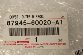 8794560020A1 Toyota COVER, OUTER MIRROR, LH
