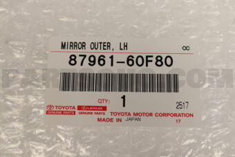 8796160F80 MIRROR OUTER  LH