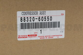 8832060550 COMPRESSOR ASSY, COOLER