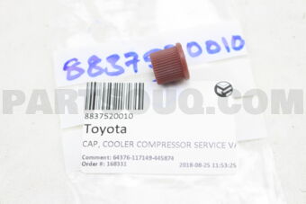 8837520010 CAP, COOLER COMPRESSOR SERVICE VAL