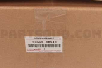 884600K540 CONDENSER ASSY, COOLER