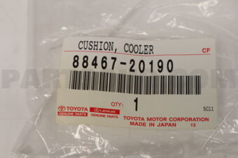 8846720190 Toyota CUSHION, CONDENSER BRACKET, NO.1