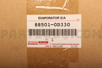 885010D330 Toyota EVAPORATOR SUB-ASSY, COOLER, NO.1