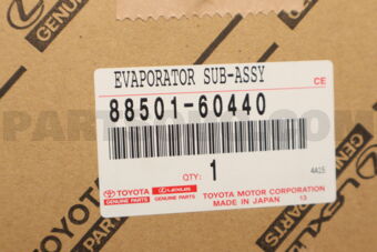 8850160440 EVAPORATOR SUB-ASSY, COOLER, NO.2