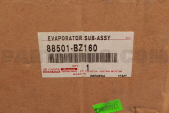 88501BZ160 Toyota COOLER, EVAPORATOR