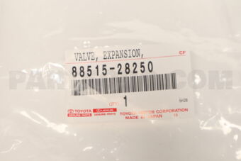 8851528250 Toyota VALVE, REAR COOLING UNIT EXPANSION