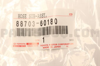 8870360180 Toyota HOSE SUB-ASSY, DISCHARGE
