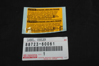 8872360061 LABEL, COOLER SERVICE CAUTION