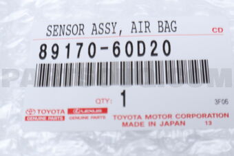 8917060D20 Toyota SENSOR ASSY  AIR BAG