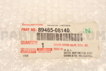 8946508140 SENSOR, OXYGEN