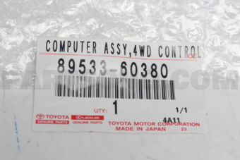 8953360380 Toyota COMPUTER  4 WHEEL