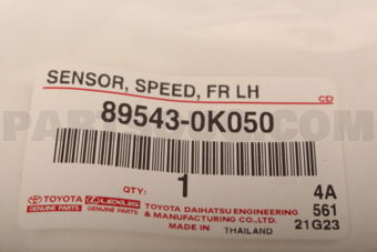 895430K050 Toyota SENSOR  SPEED  FR LH