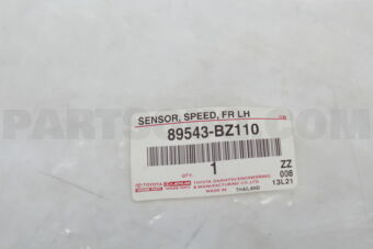 89543BZ110 Toyota SENSOR  SPEED  FR LH