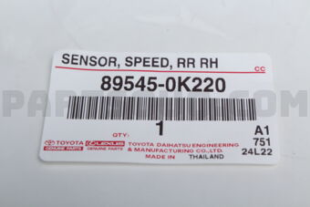 895450K220 SENSOR  SPEED  RR RH