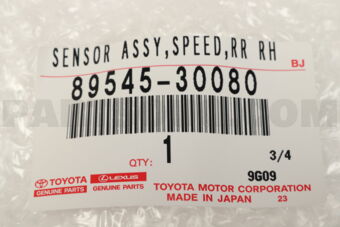 8954530080 SENSOR, SPEED, REAR RH