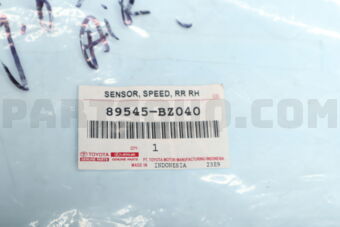 89545BZ040 Toyota SENSOR  SPEED  RR RH