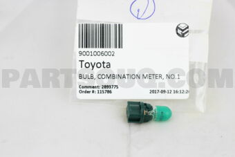 9001006002 BULB, COMBINATION METER, NO.1